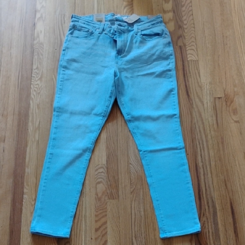 Levi's Blue High Rise Jeans Modern Fit